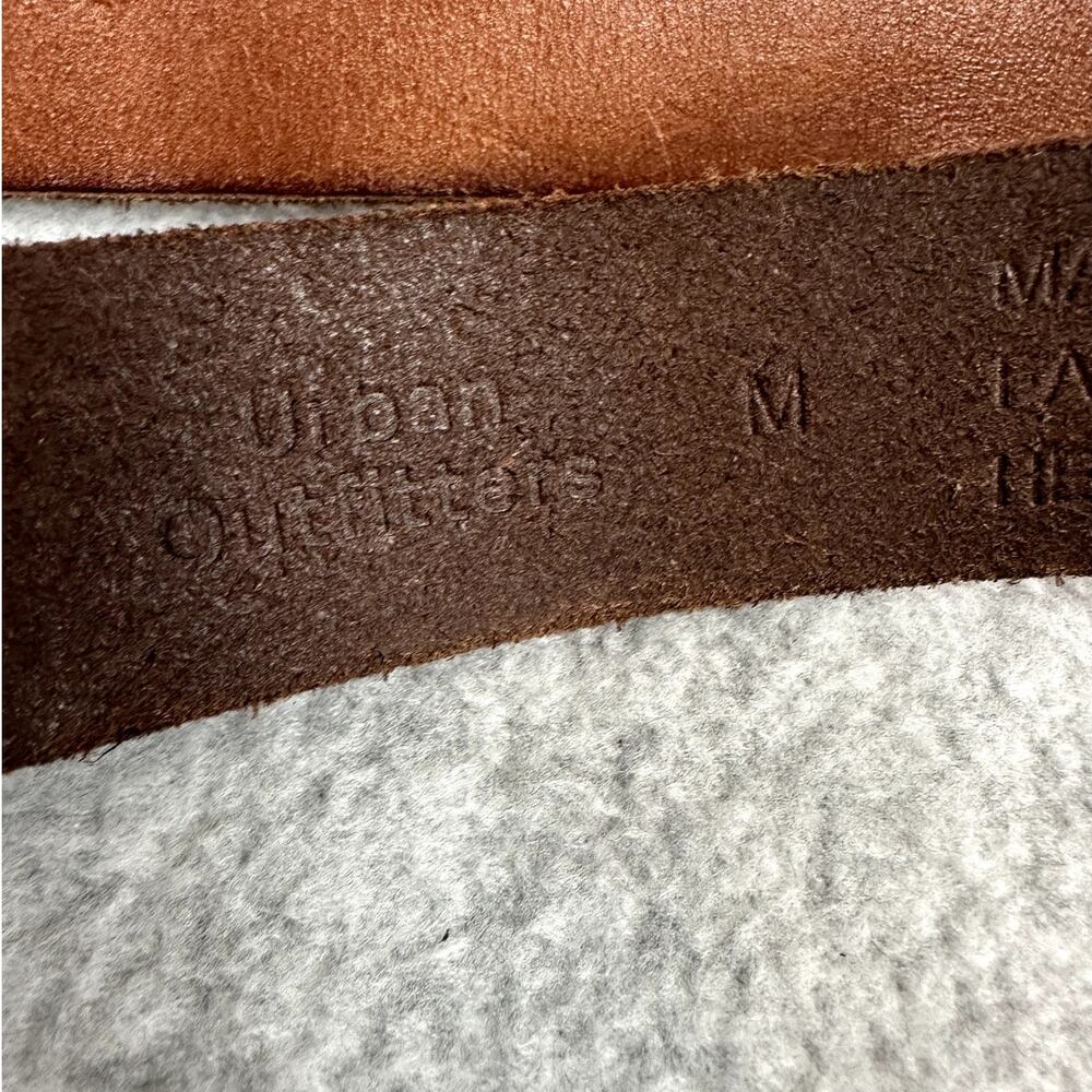 Leather Western Belt Women's M Brown Adjustable Urban Outfitters Rodeo Cowhide - Picture 6 of 11